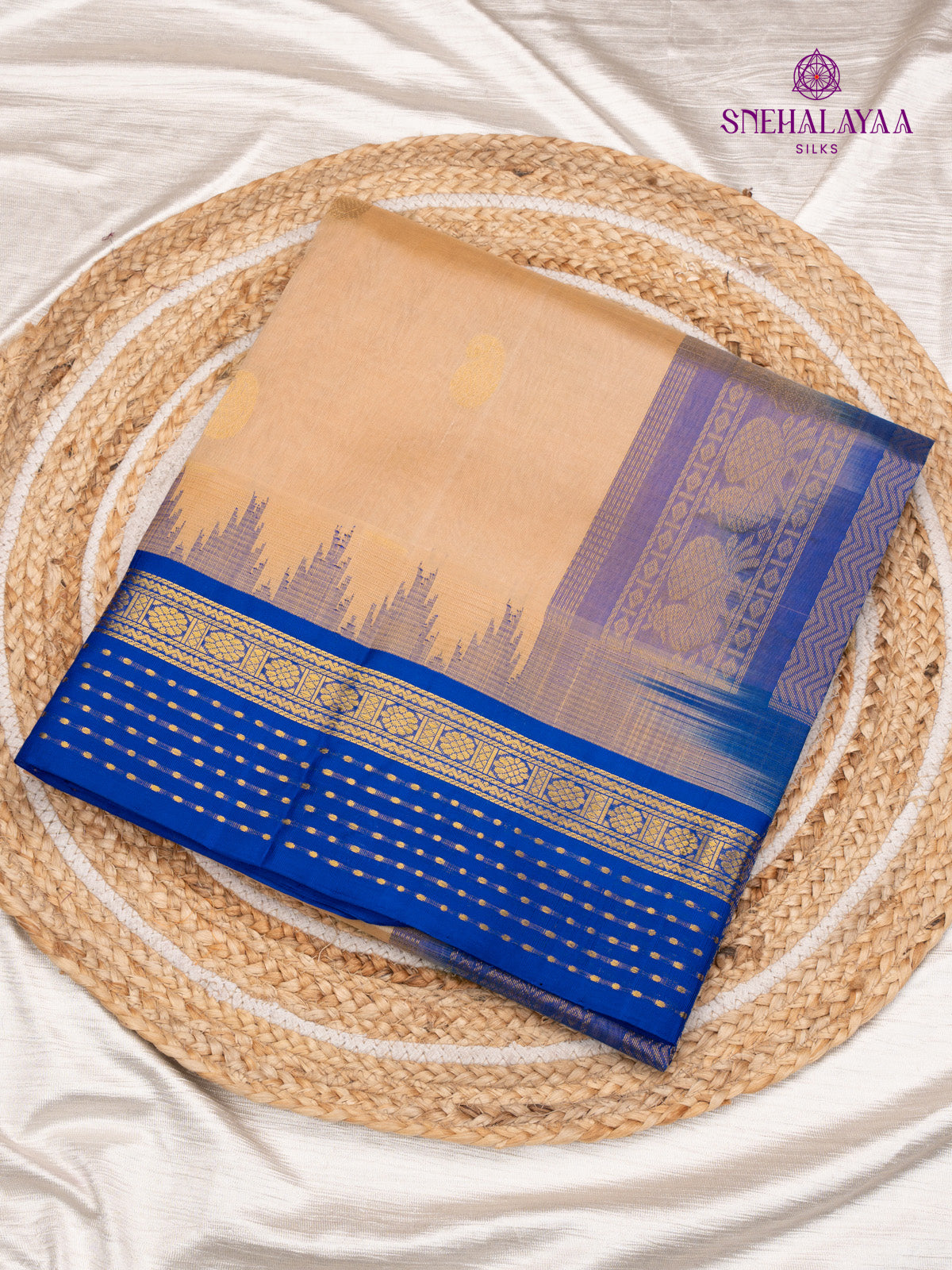 Sandal Kanchi Silk Cotton Saree